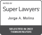 Super Lawyers badge for Jorge Antonio Molina in 2022