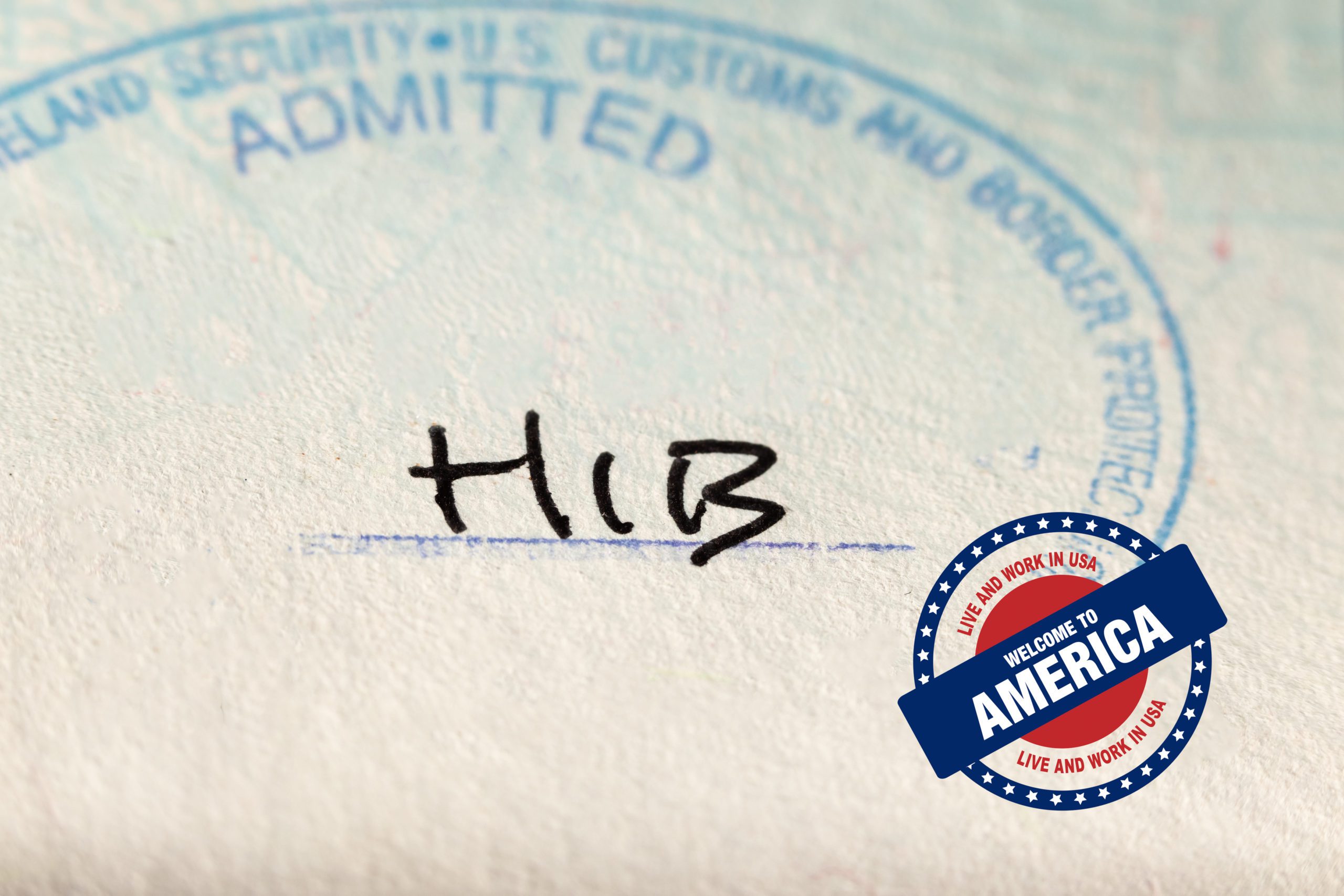 Sello de aprobación de Visa H-1B